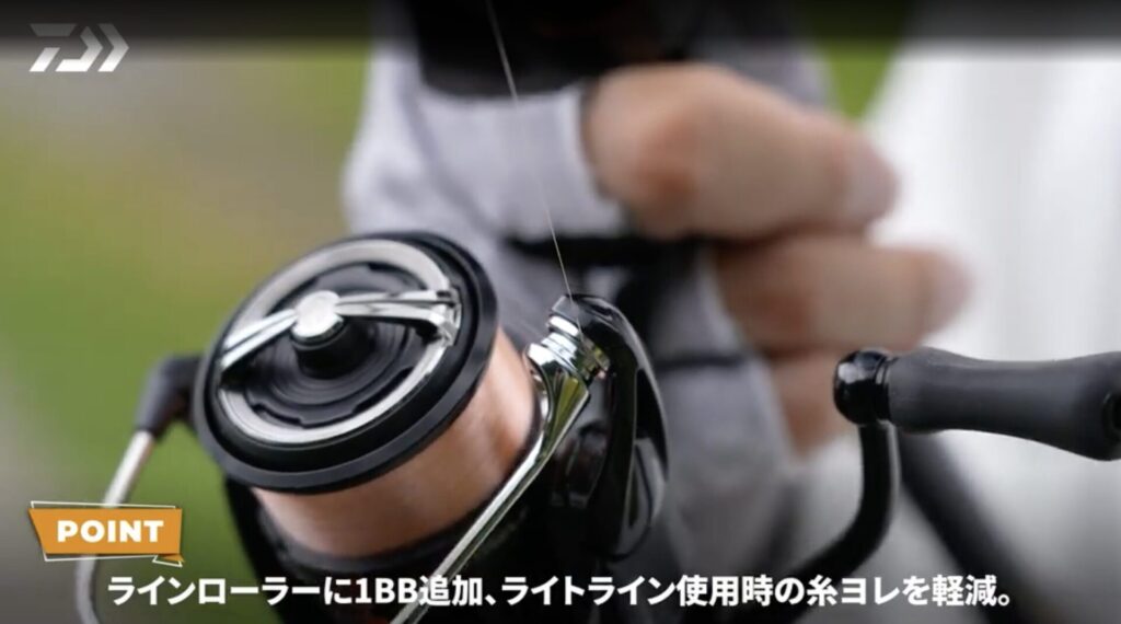 ラインローラーにボールベアリングが入っている